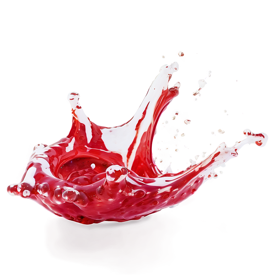 Red Splash On White Png 5