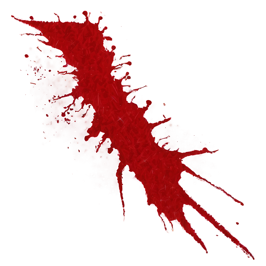 Red Splatter Outline Png 74