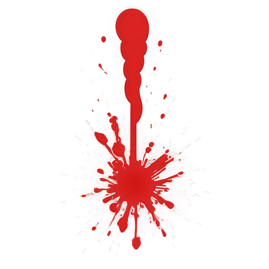 Red Splatter Vector Style Png 06132024