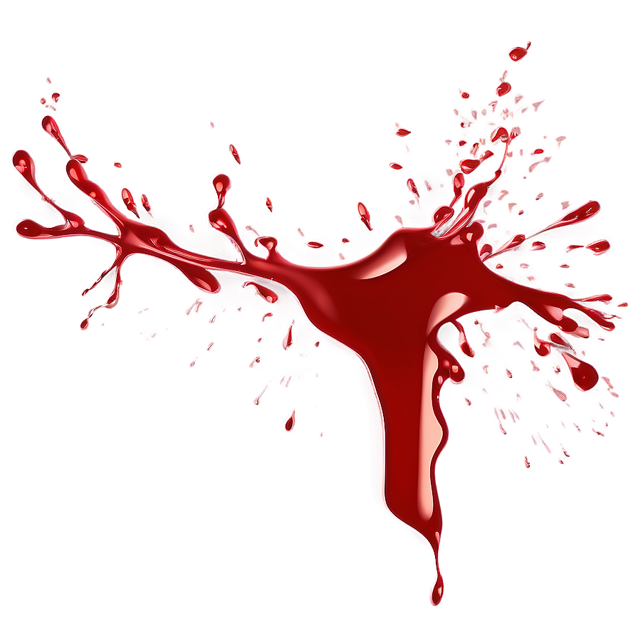 Red Splatter With Transparent Background Png 06132024