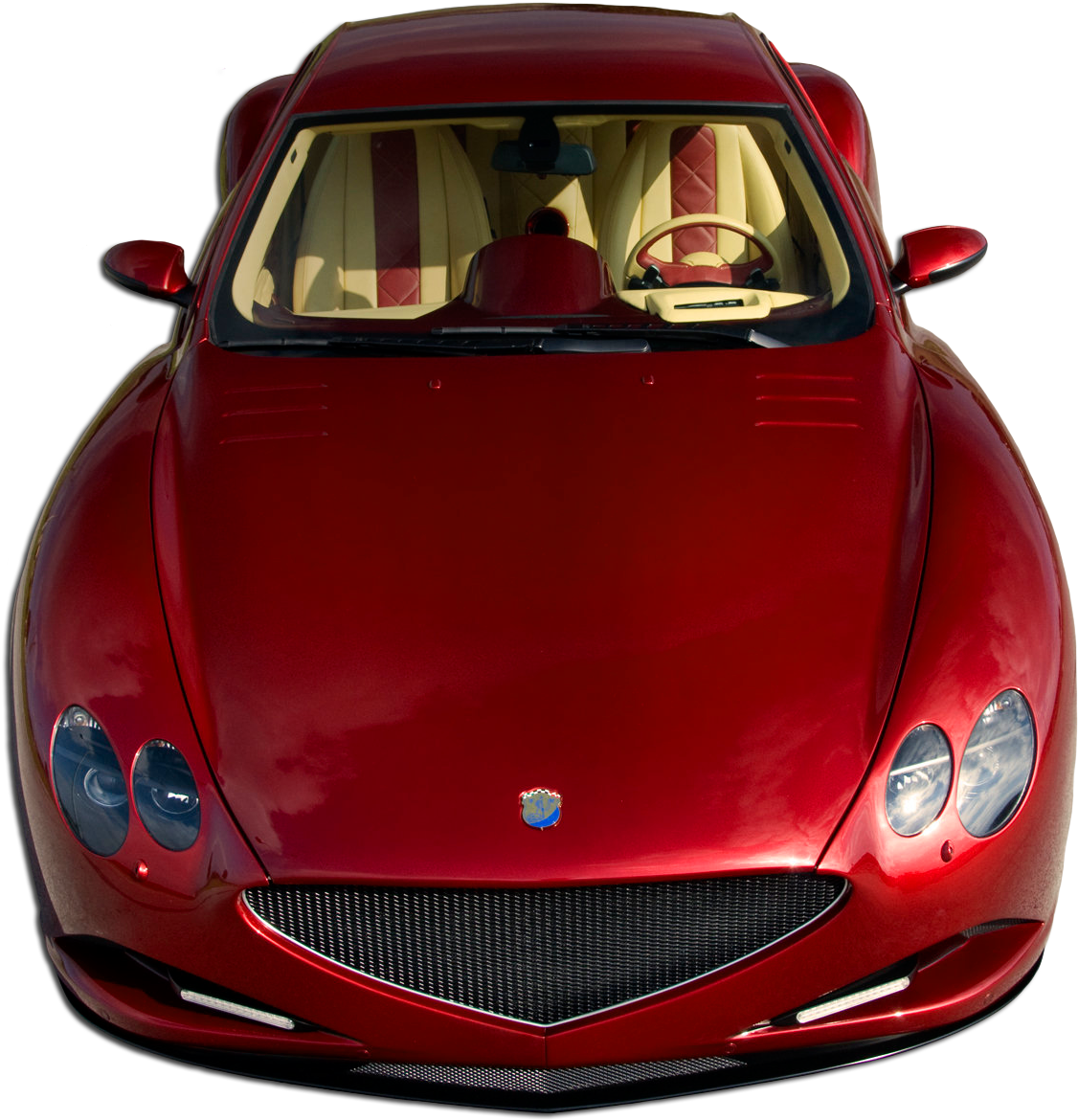 Red Sports Car Front View