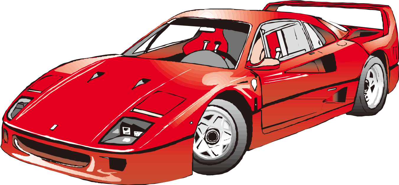 Red Sports Car Illustration