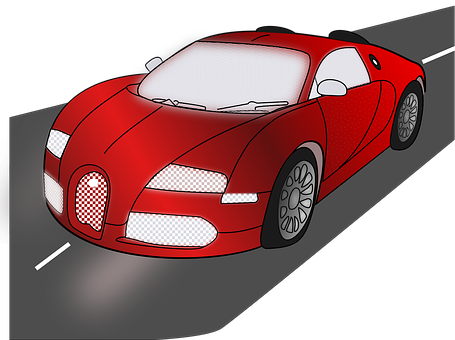 Red Sports Car Illustration