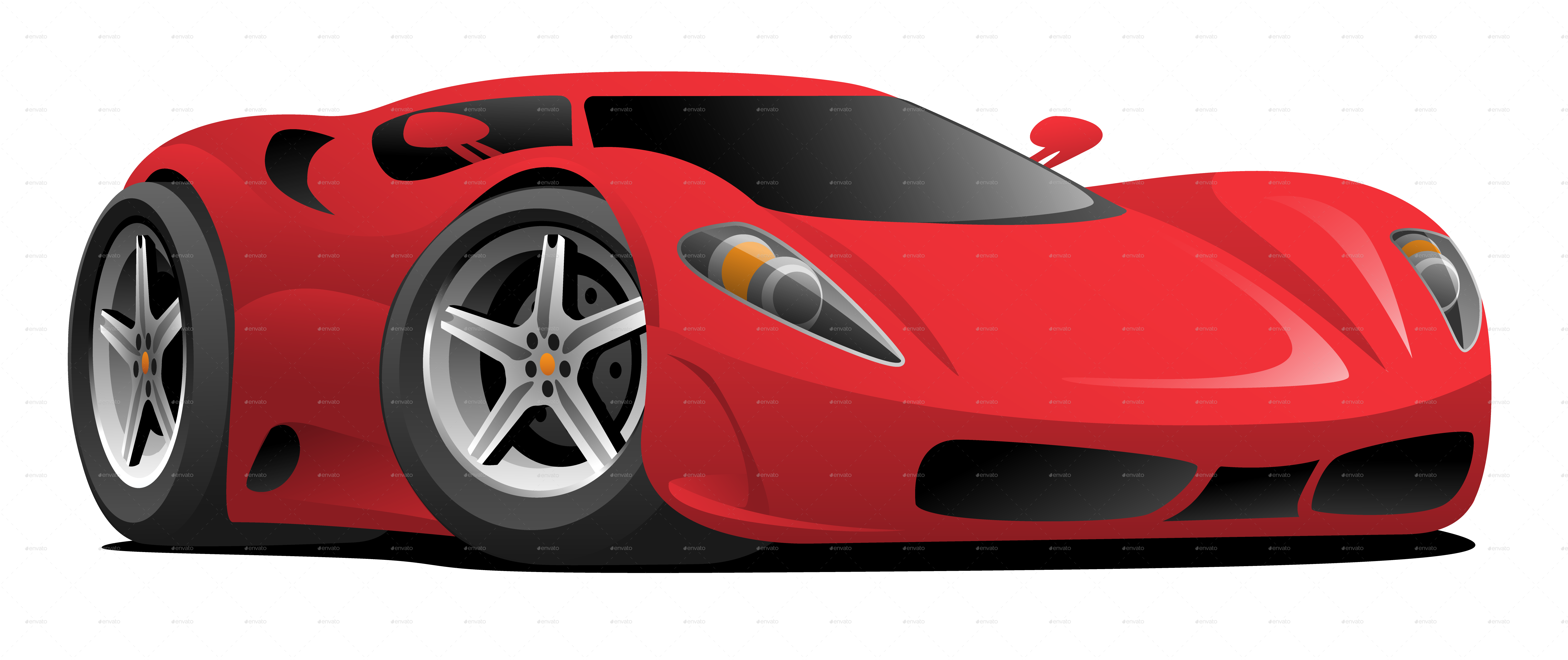 Red Sports Car Illustration