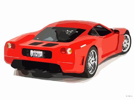 Red Sports Car Illustration