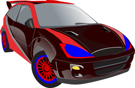 Red Sports Car Illustration