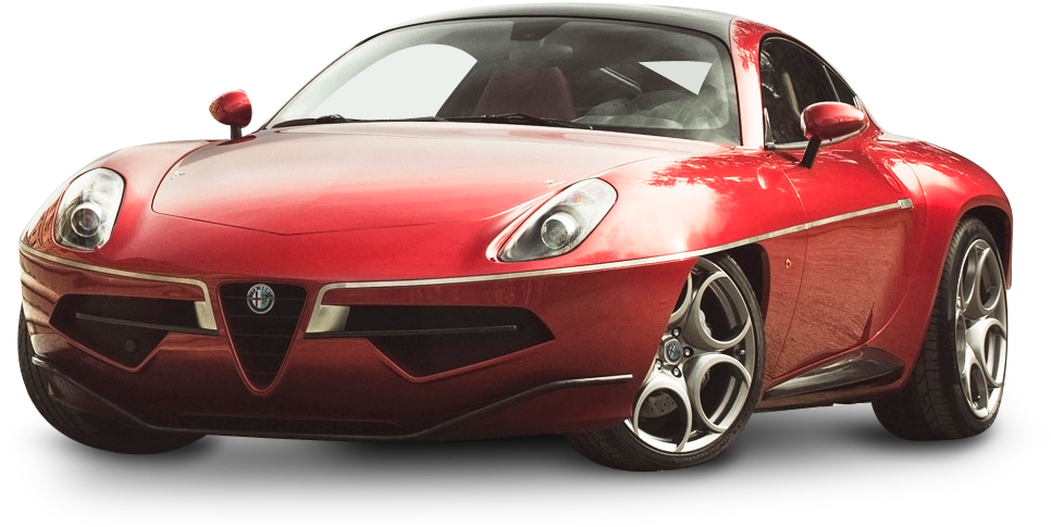 Red Sports Car Isolated