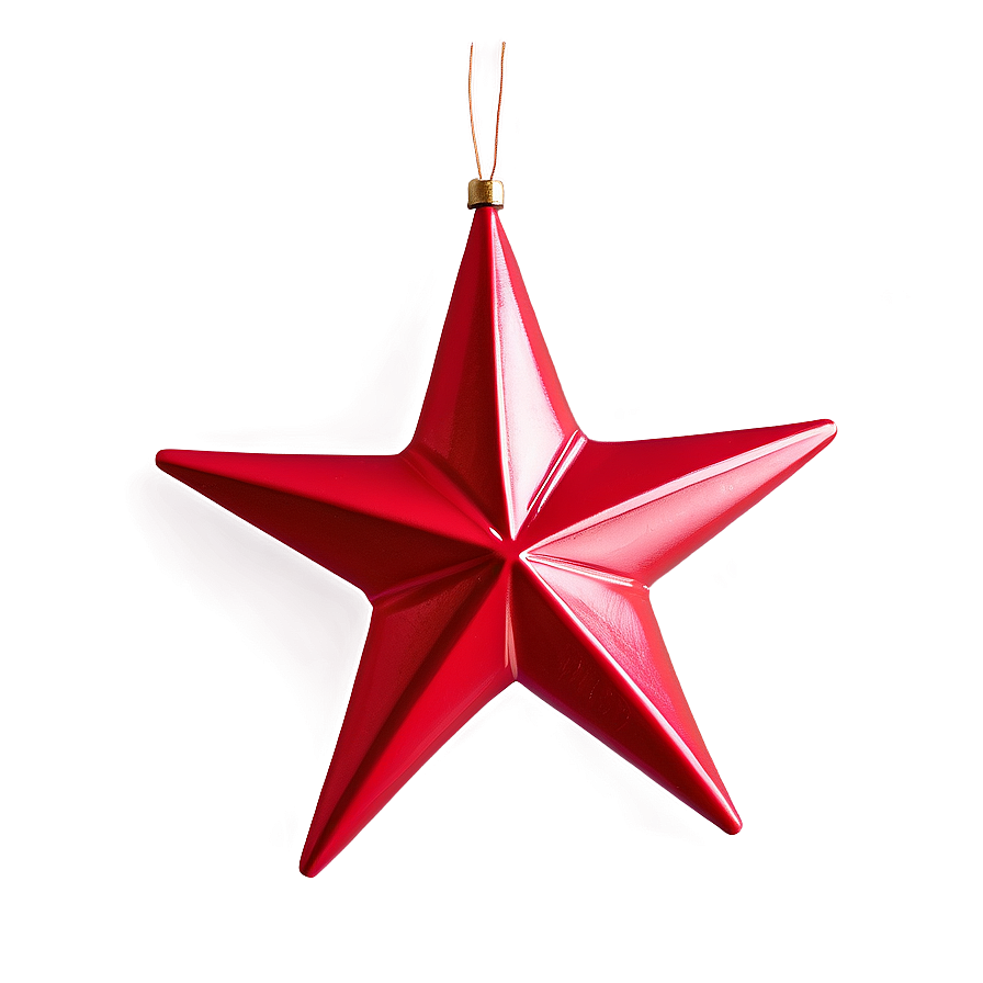 Red Star Ornament Png Ynh12