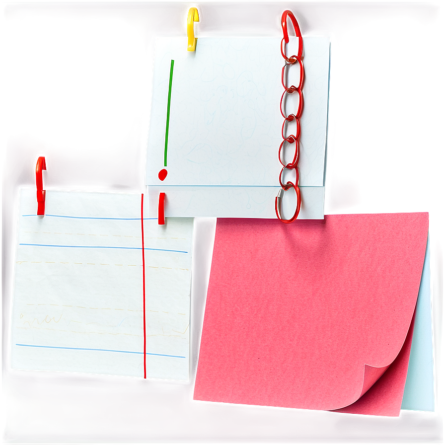 Red Sticky Note Png 05042024