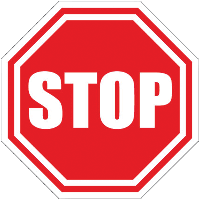 Red Stop Sign Octagon