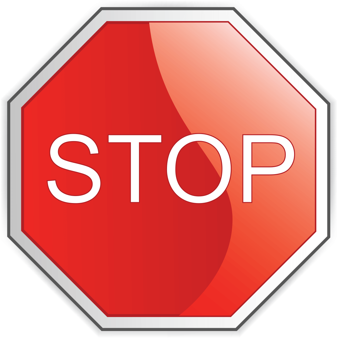 Red Stop Sign Octagon