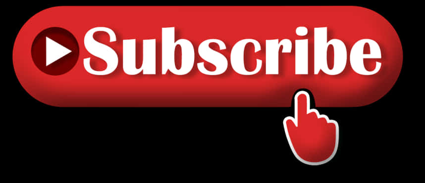 Red Subscribe Buttonwith Cursor Icon