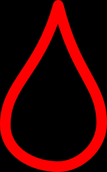 Red Tear Drop Graphic