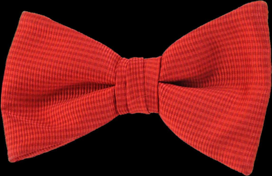 Red Textured Bow Tie
