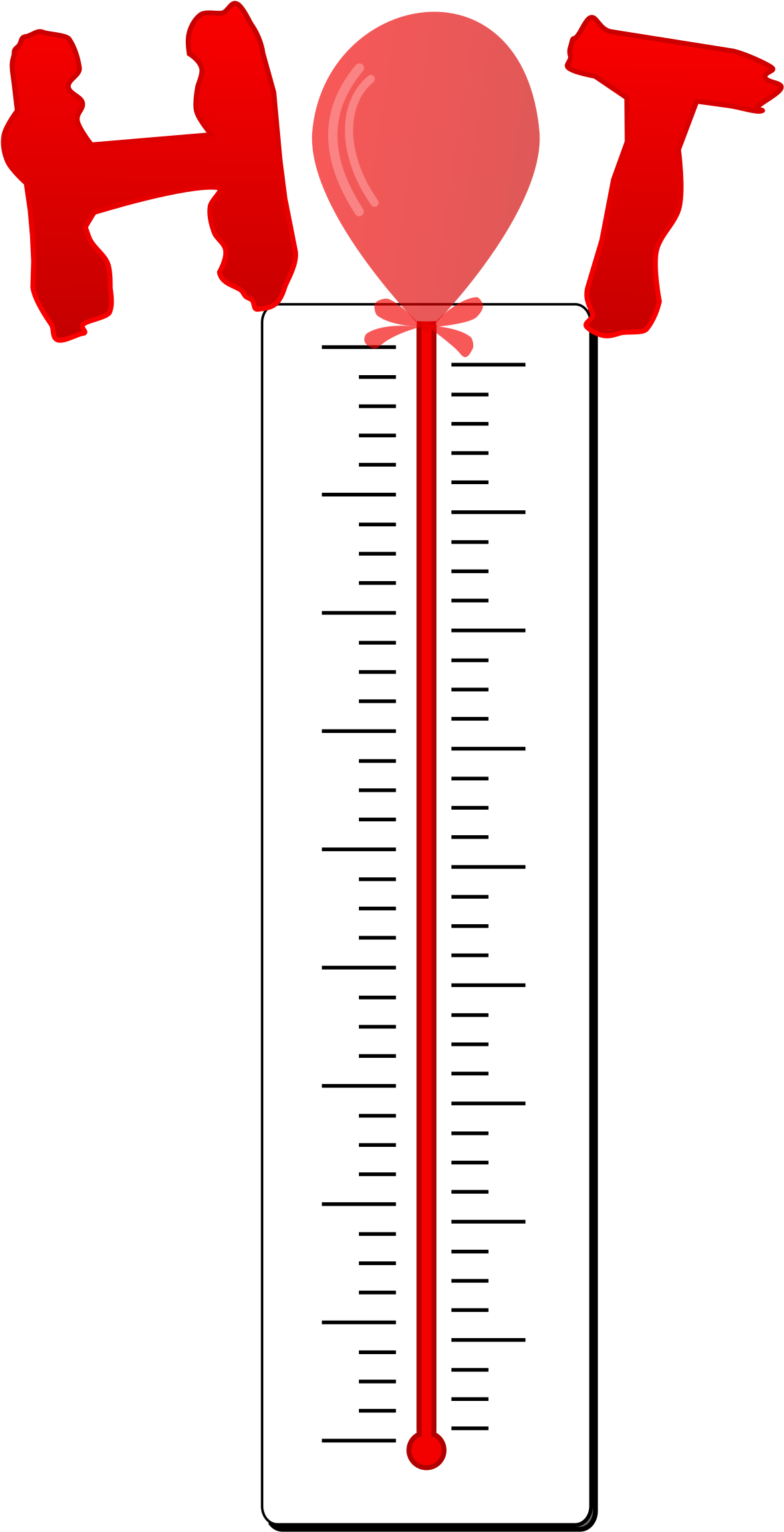 Red Thermometer Clipart