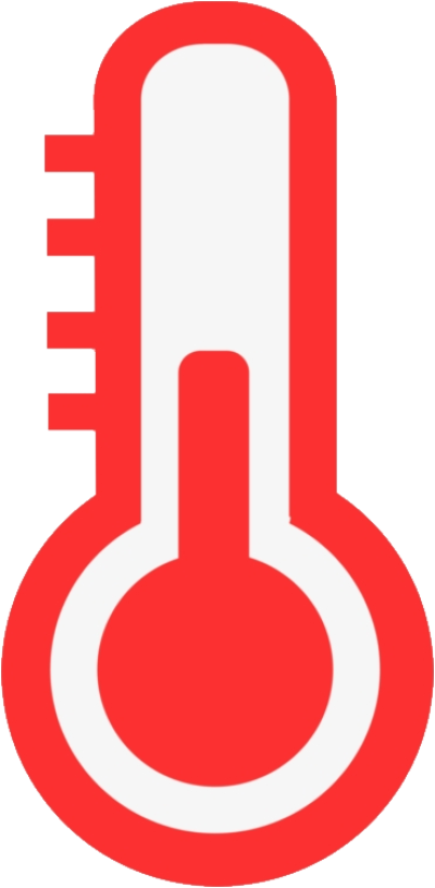 Red Thermometer Icon