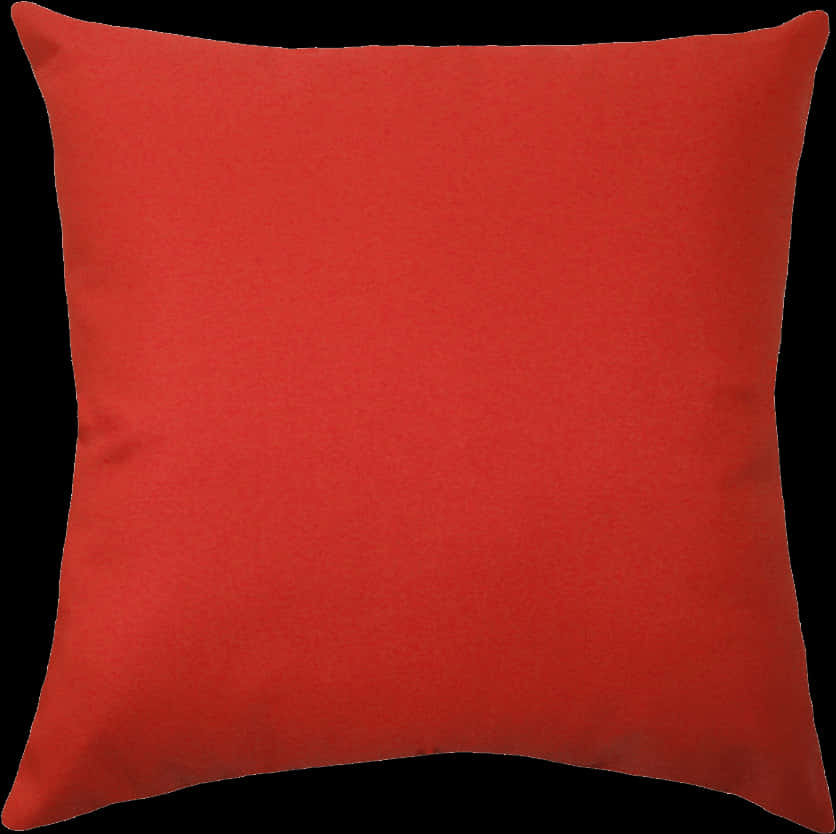 Red Throw Pillow Solid Color