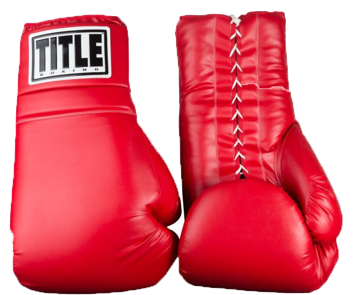 Red Title Boxing Gloves