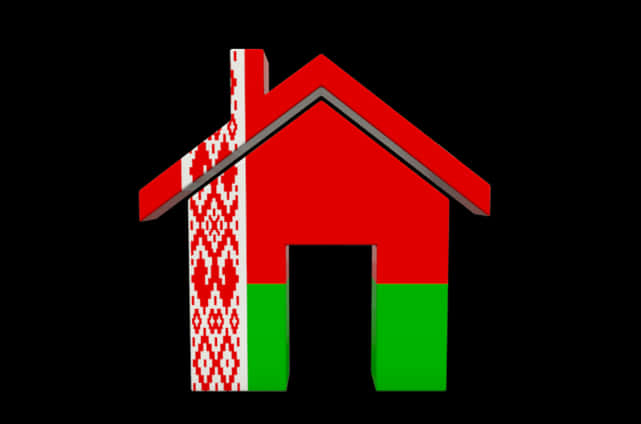 Red Traditional Pattern Home Icon
