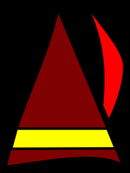 Red Triangle Hat Graphic