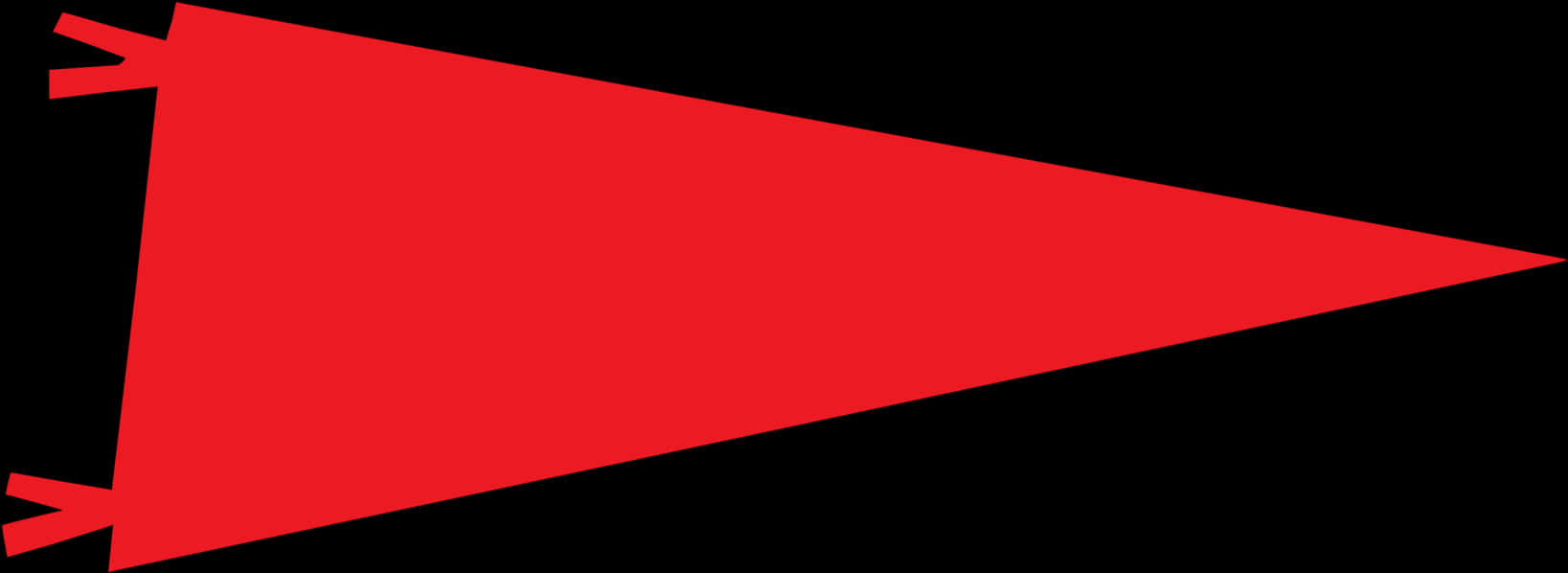 Red Triangular Banner Graphic