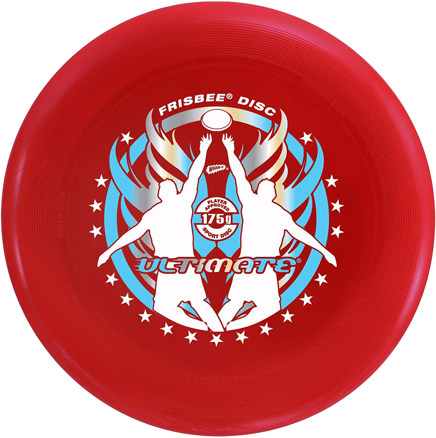 Red Ultimate Frisbee Disc Graphic