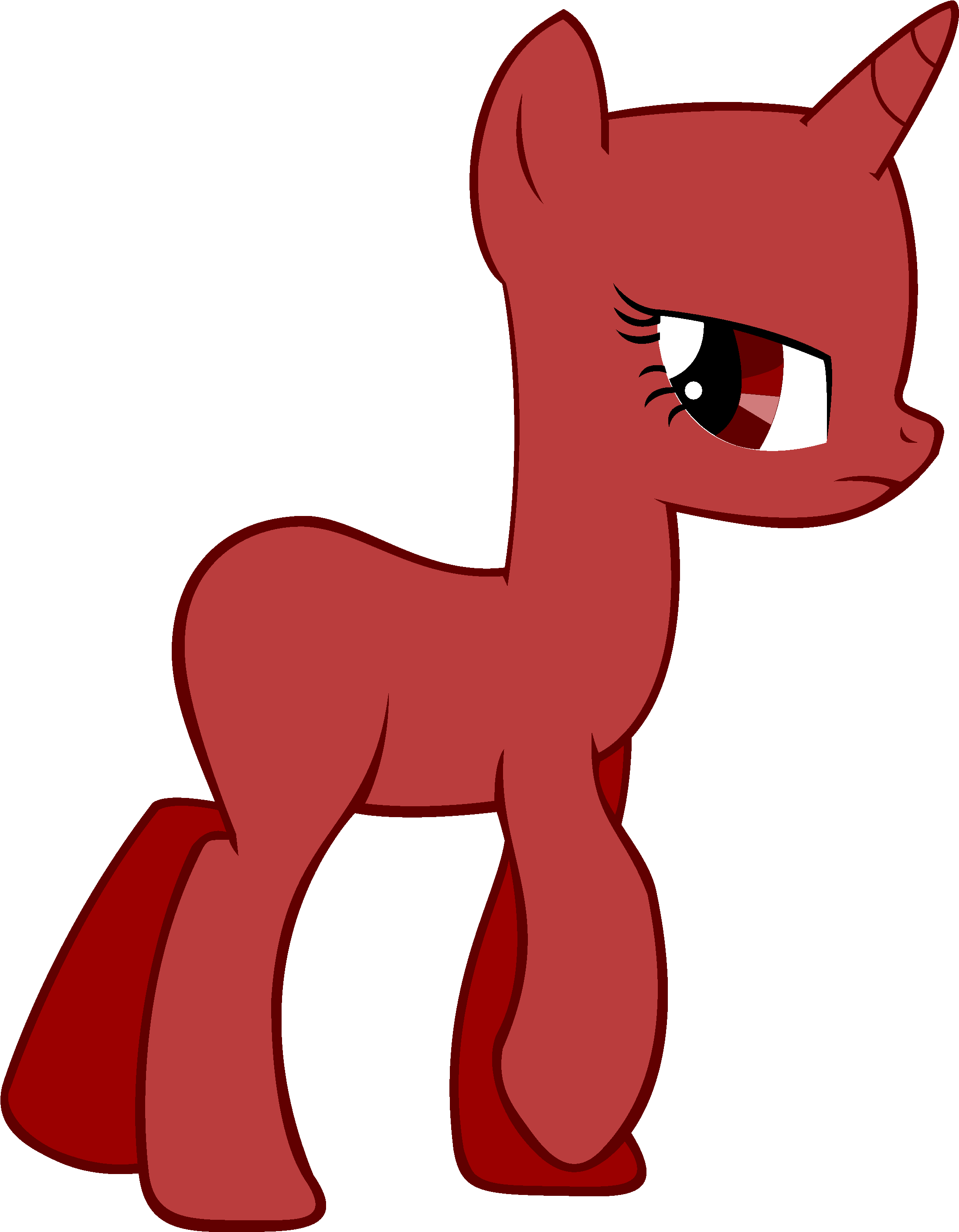 Red_ Unicorn_ Vector_ M L P_ Base