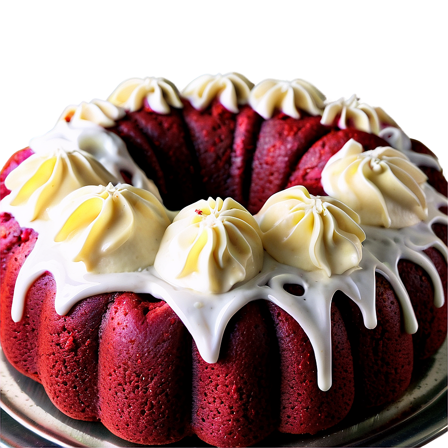 Red Velvet Bundt Cake Png Fdv