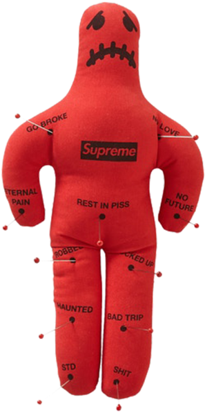 Red Voodoo Doll Supreme Branding