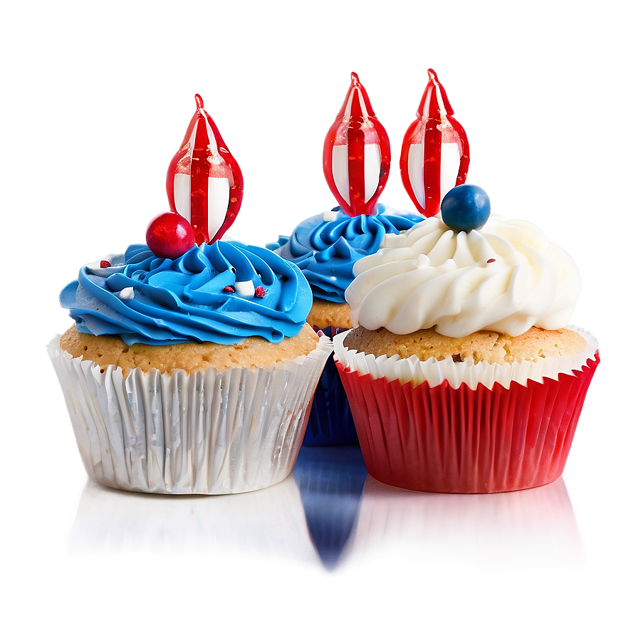 Red, White, And Blue Cupcakes Png 05212024