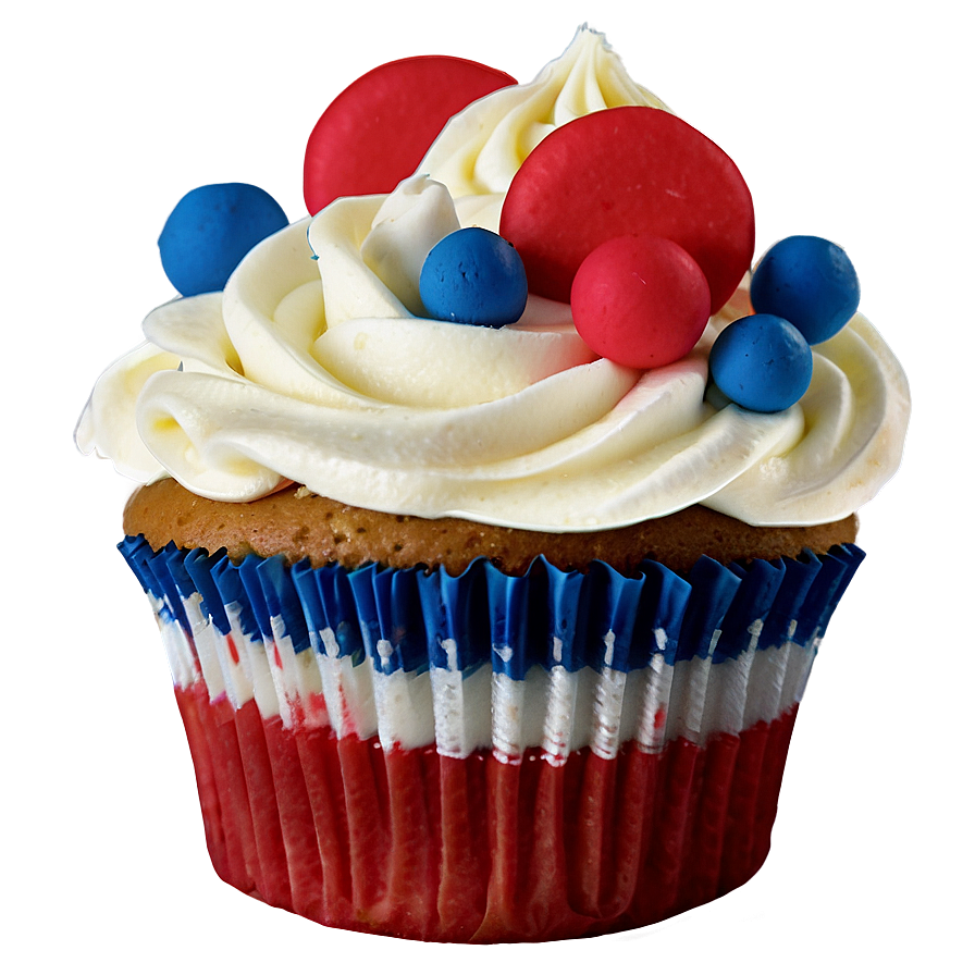Red, White, And Blue Cupcakes Png 39