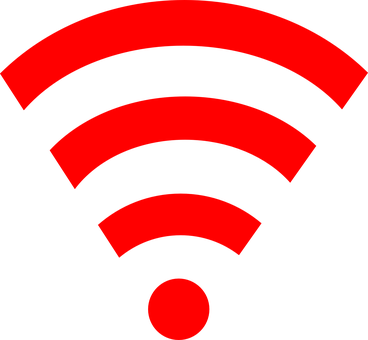 Red Wi Fi Signal Icon