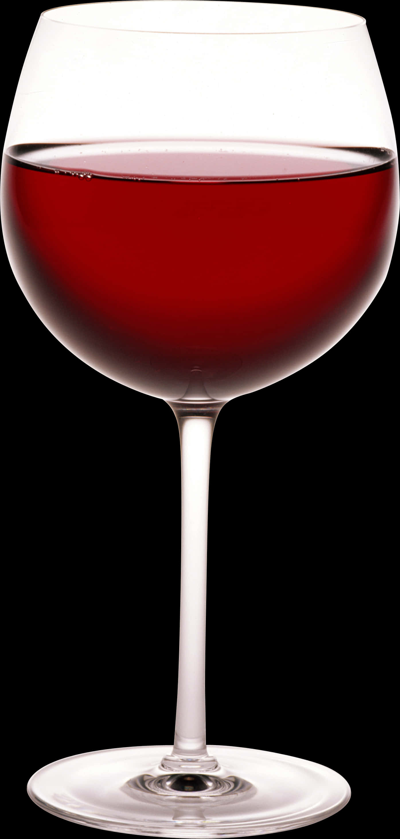 Red Wine Glass Elegant Transparent