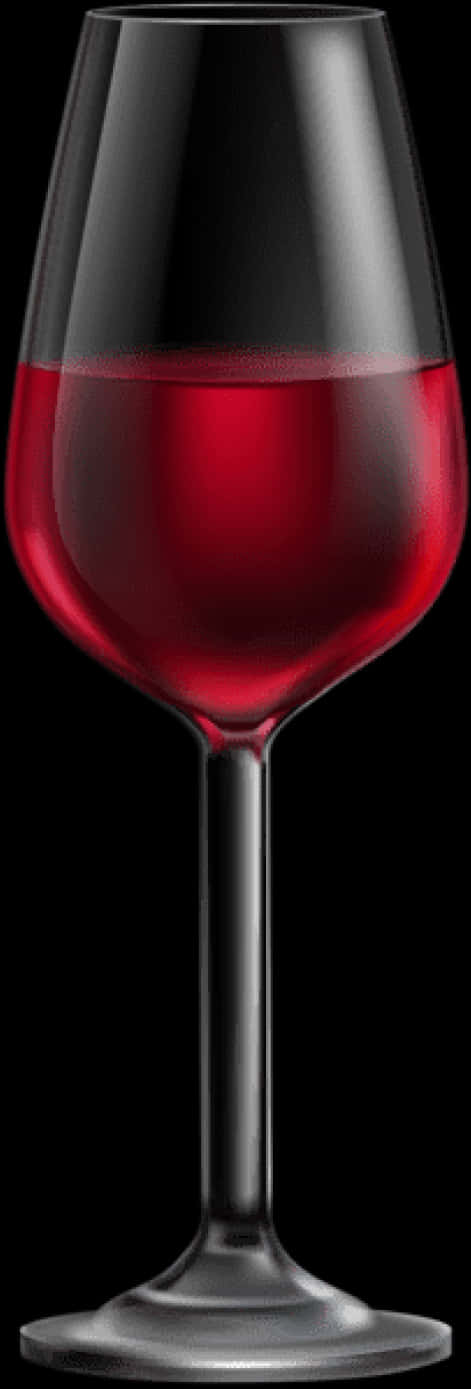 Red Wine Glass Elegant Transparent