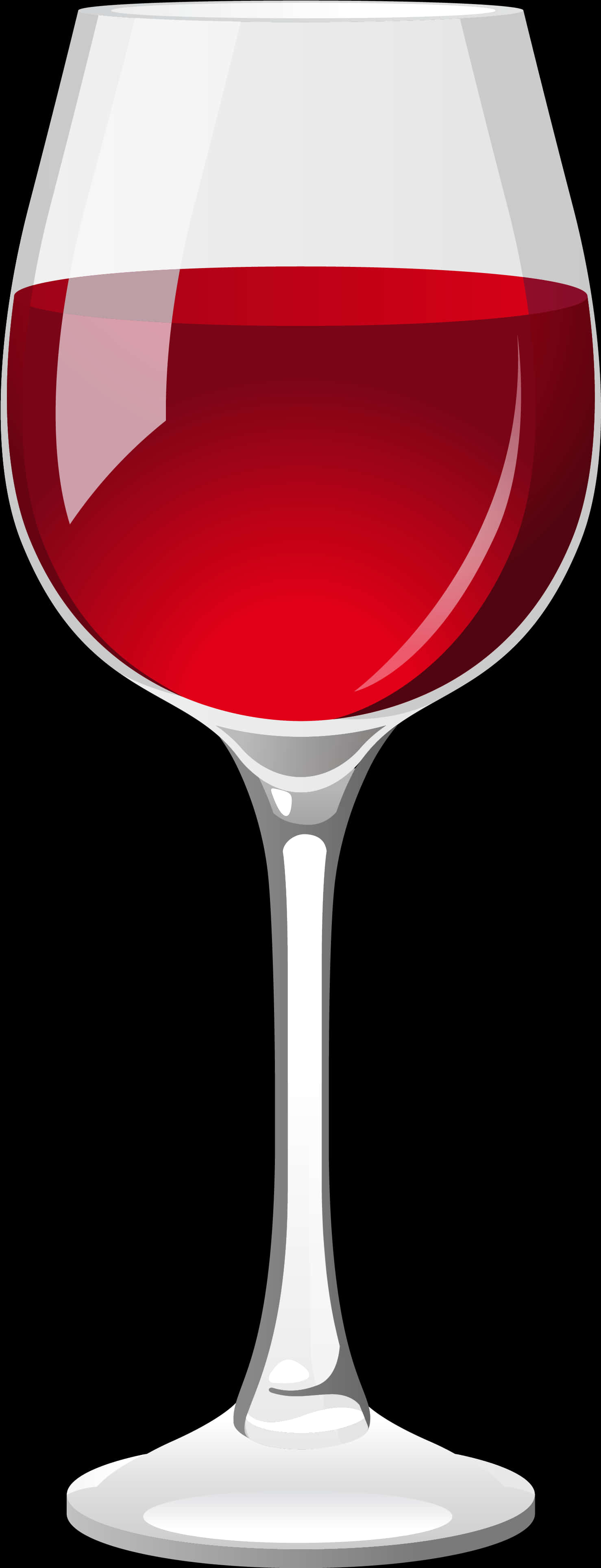 Red Wine Glass Vector Illustration