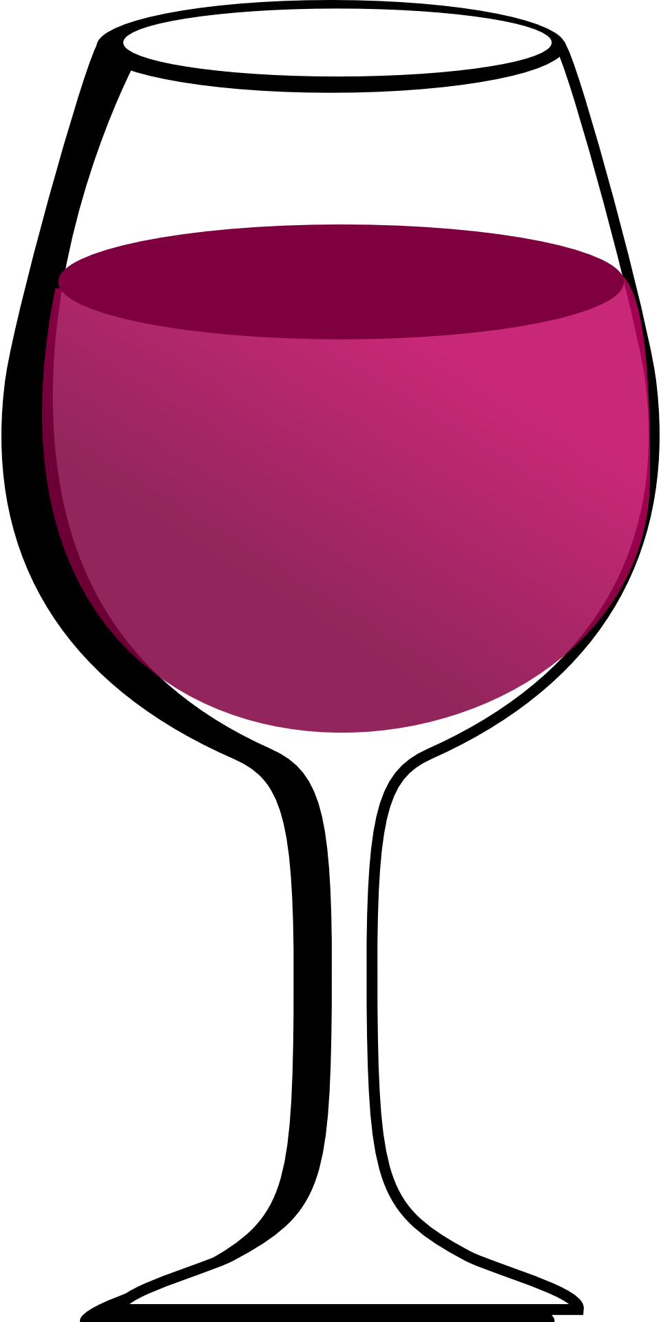 Red Wine Glass Vector Illustration