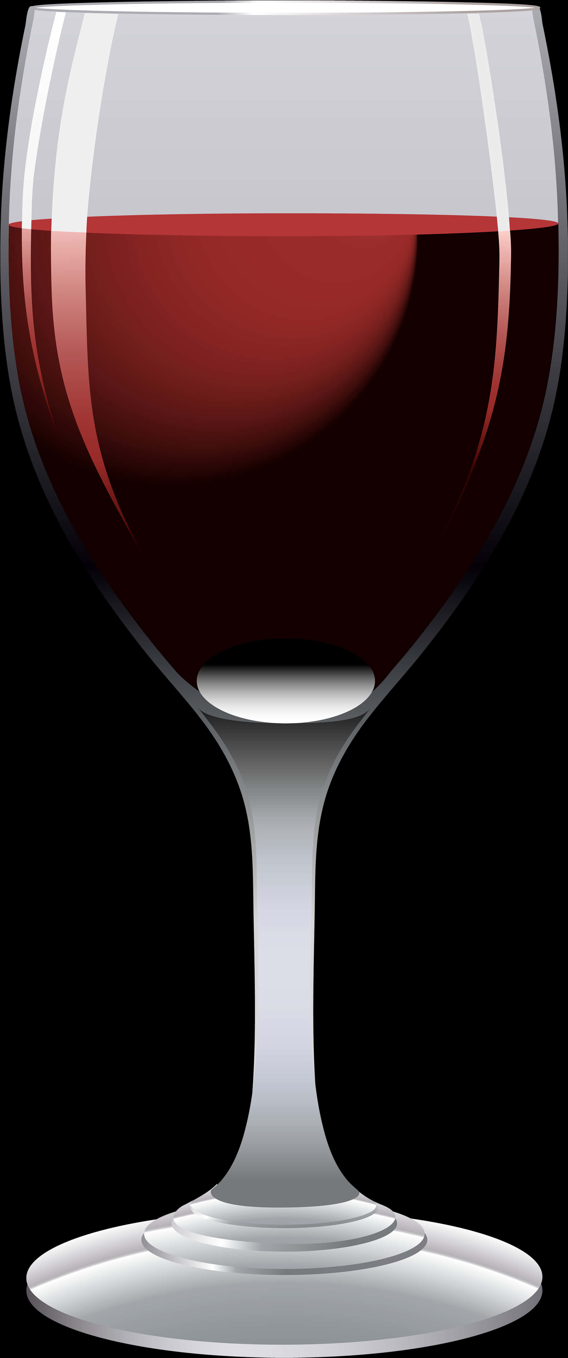 Red Wine Glass Vector Illustration