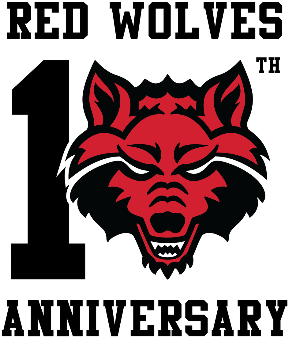 Red Wolves Anniversary Logo
