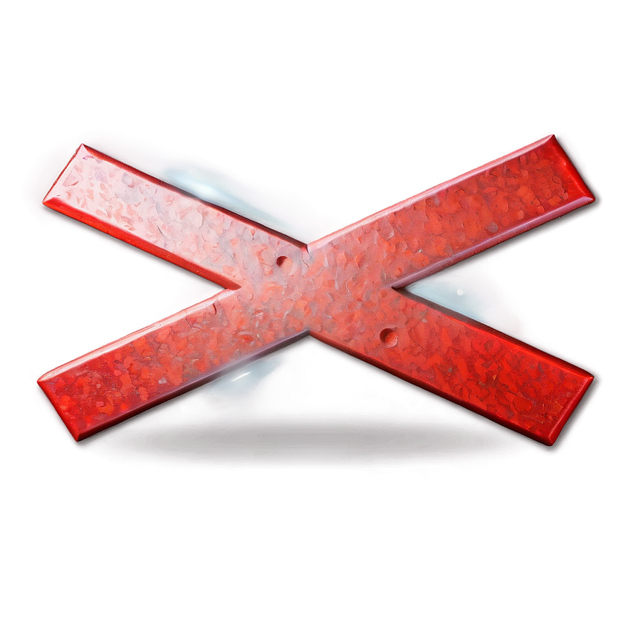 Red X Alert Sign Png 06122024