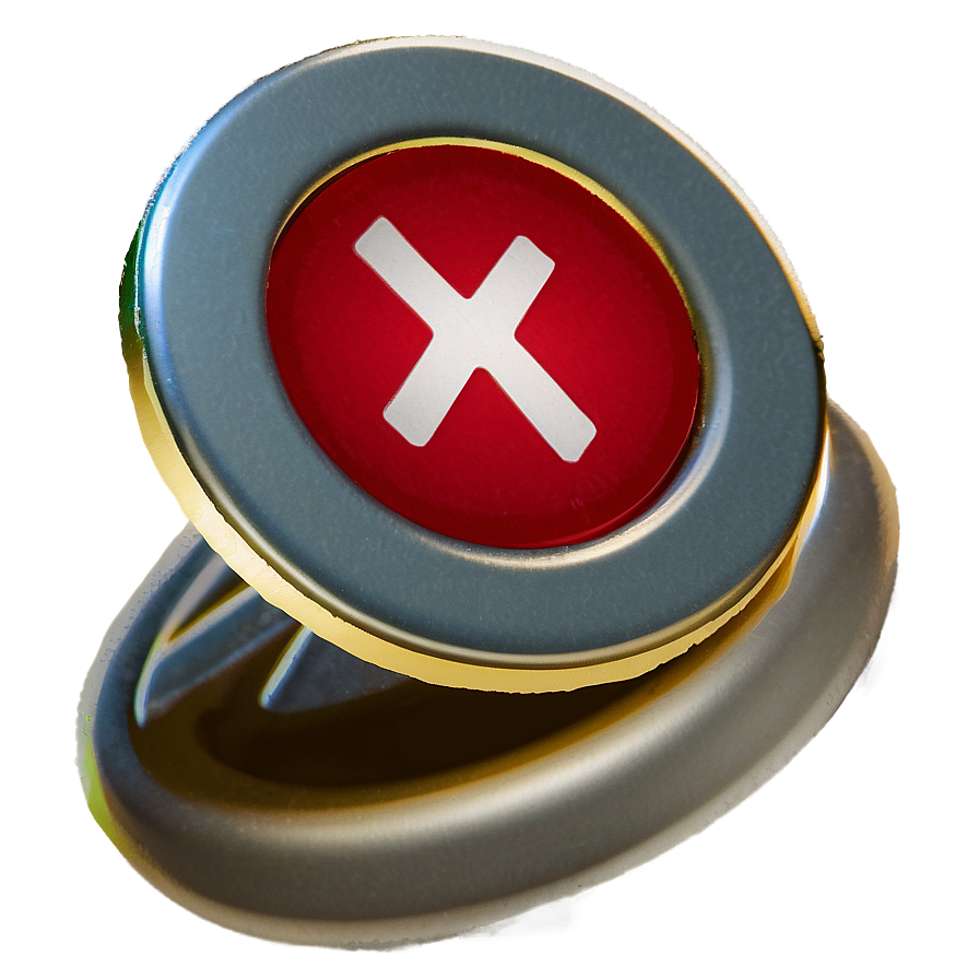 Red X Button Png 06122024