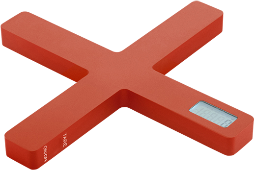 Red X Mark Objectwith Digital Display