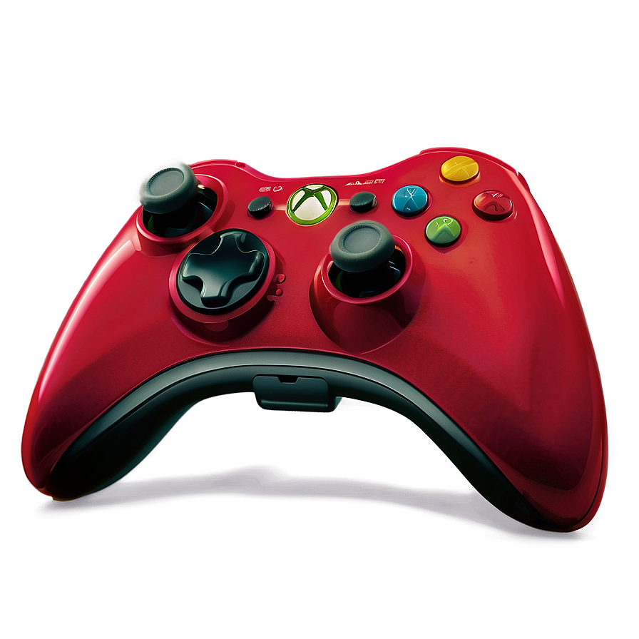 Red Xbox 360 Console Design Png Xwm