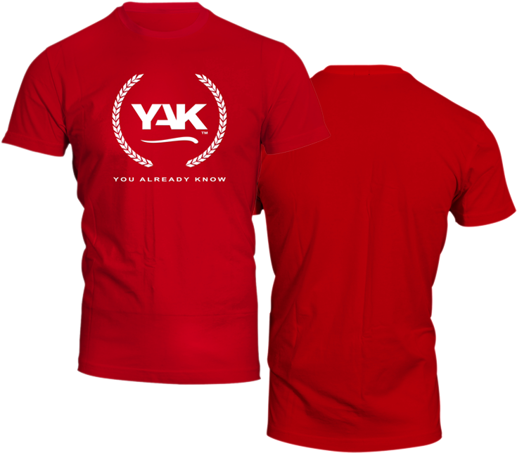 Red Y A K Branded T Shirt