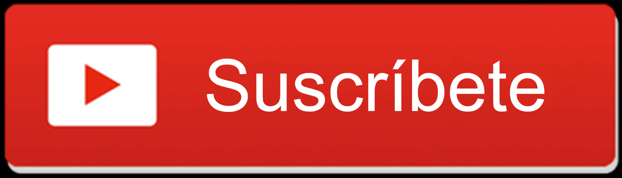 Red You Tube Subscribe Button Spanish