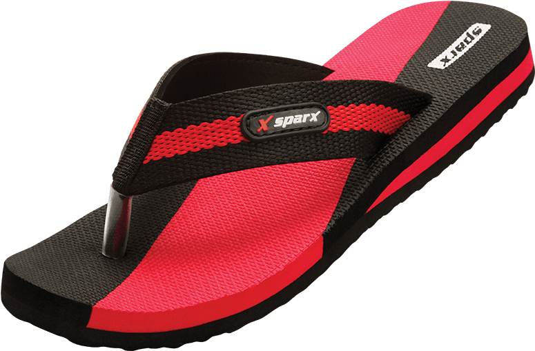 Redand Black Flip Flop Sandal