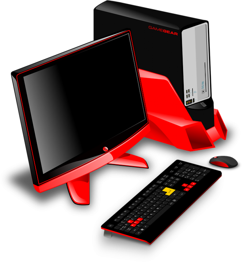 Redand Black Gaming P C Setup