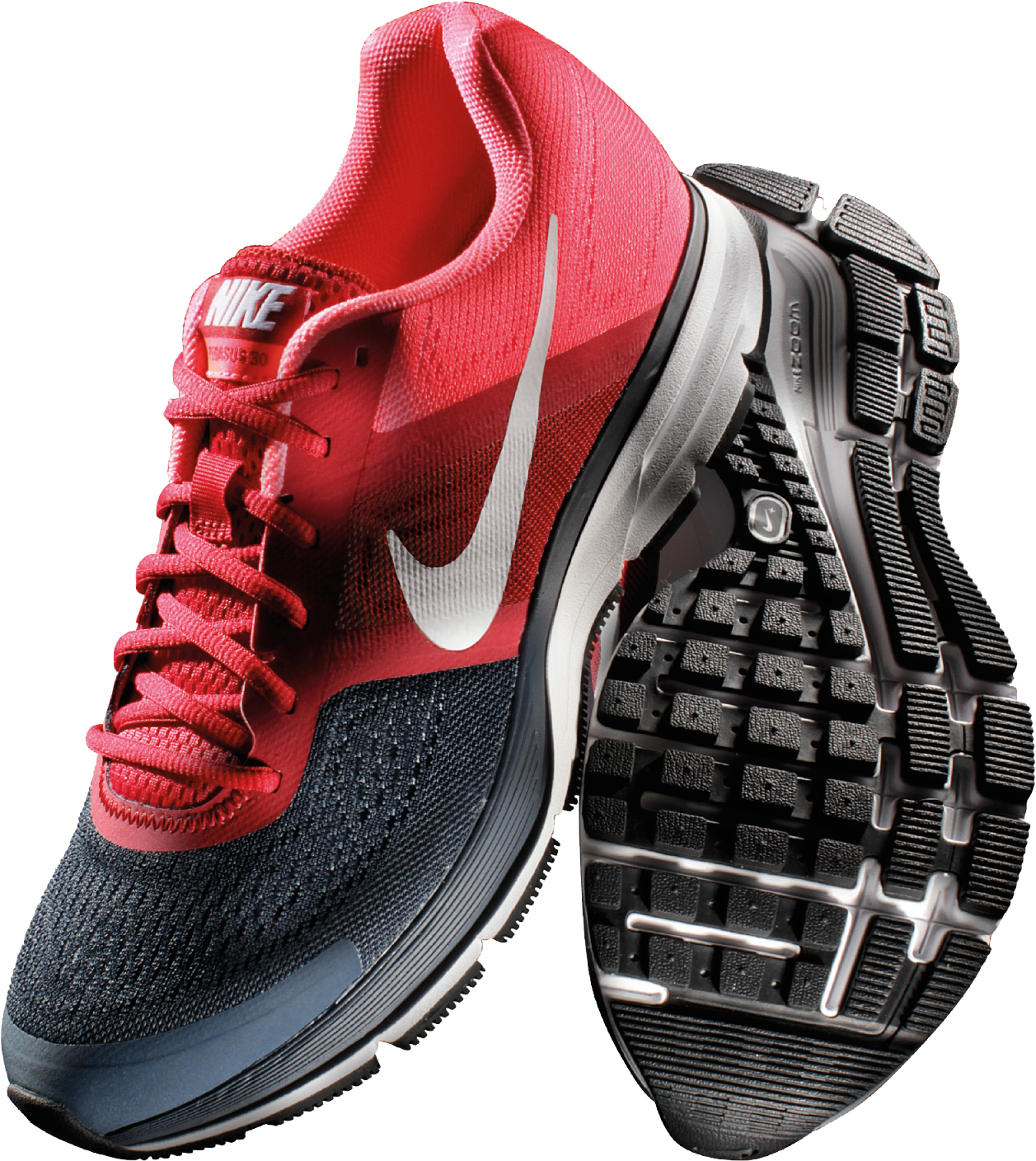 Redand Black Nike Running Shoes