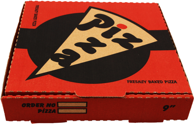Redand Black Pizza Box Design