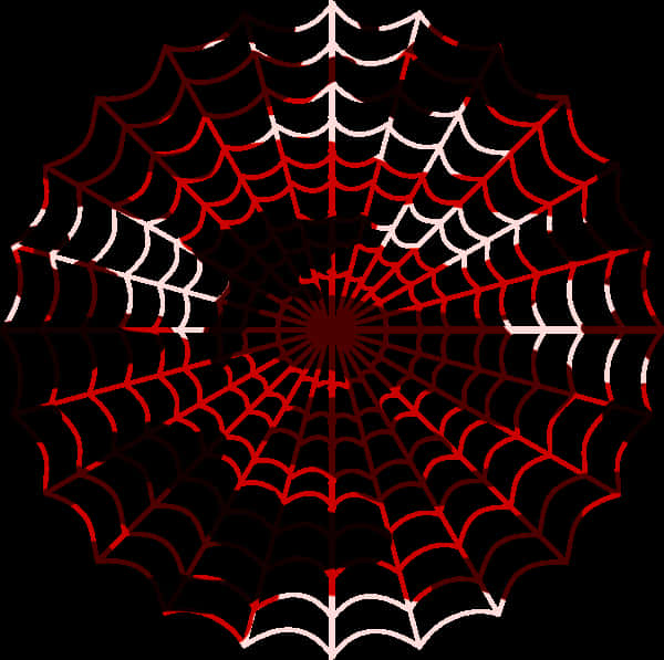 Redand Black Spider Web