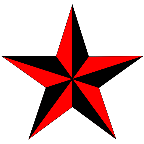 Redand Black Star Graphic